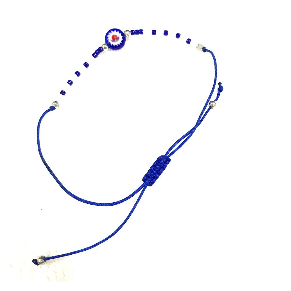 Blue adjustable bracelet